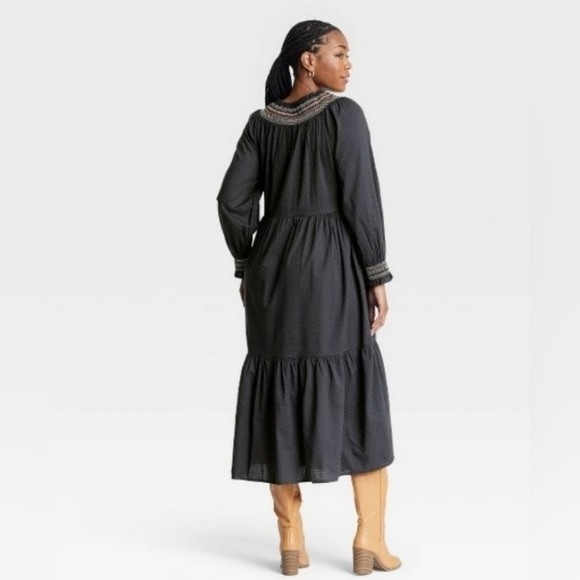 UNIVERSAL THREAD MAXI DRESS LONG SLEEVE - Picture 3 of 3